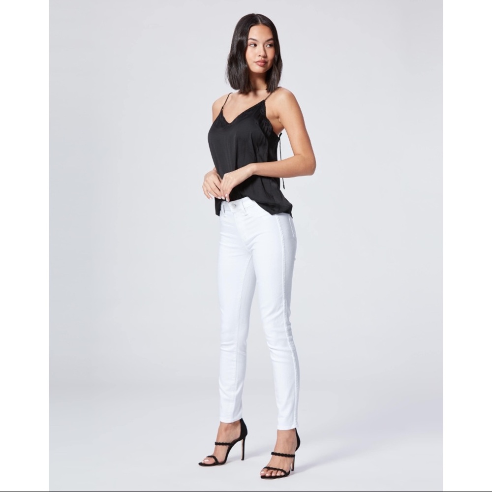 Paige Hoxton Ankle Ultra White High Rise Jeans 32